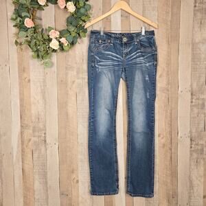 Women's Ariya Straight Leg Embellished Pocket Jean W30x32